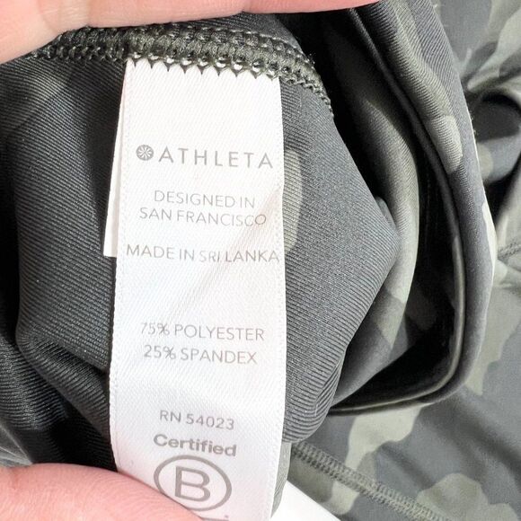 Athleta Women Multicolor Camouflage Ultimate 7/8 Tight Compression Leggings S - Picture 7 of 12